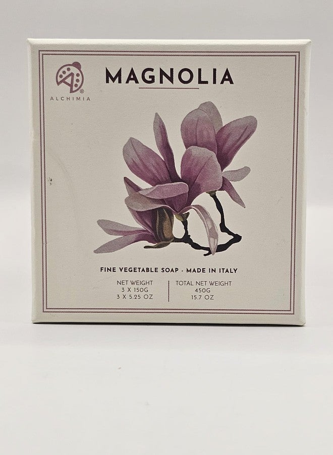 Alchimia Magnolia 1 Box of 3 Soaps 150g - Image 2